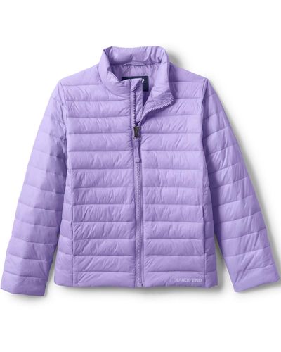 Lands' End Boys Thermoplume Packable Jacket - Purple
