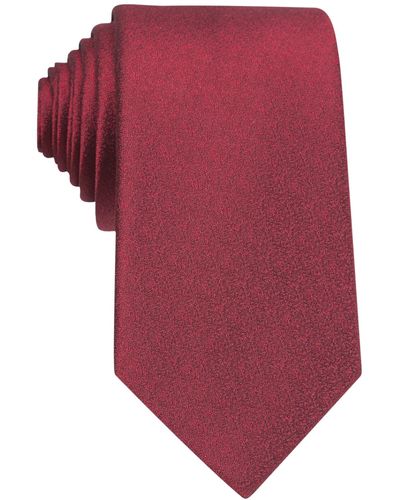 BarIII Sable Solid Tie - Red