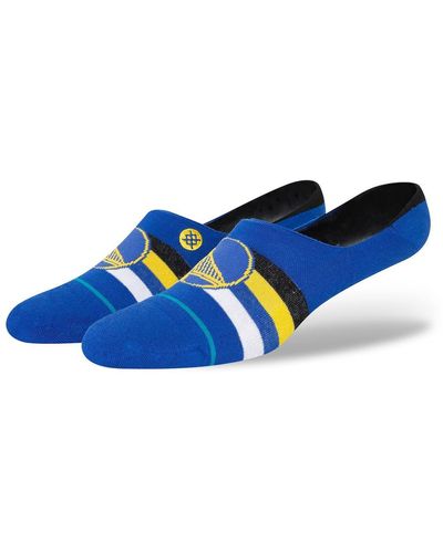 Stance And Golden State Warriors Stripe No Show Socks - Blue