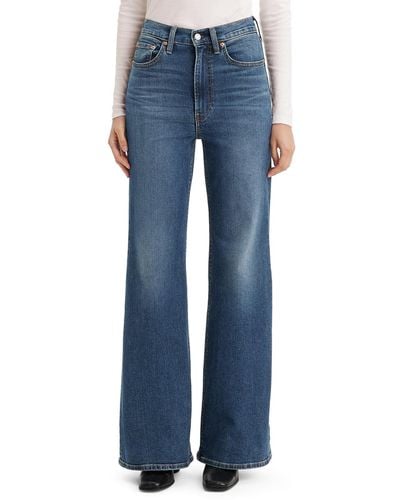 Levi's Ribcage Bell High-rise Flare-leg Jeans - Blue