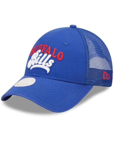 KTZ New York Giants Team Trucker 9forty Snapback Hat - Blue