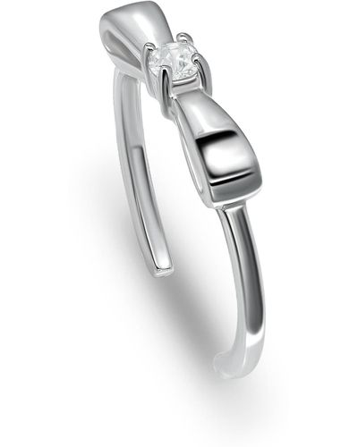 Giani Bernini Cubic Zirconia Bow Toe Ring - Metallic