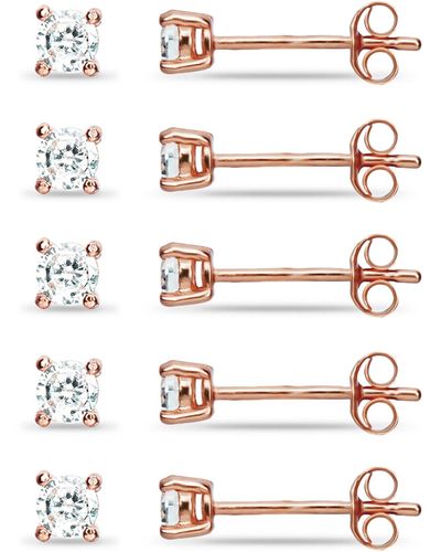 Giani Bernini 5-pc. Set Cubic Zirconia Stud Earrings - Metallic
