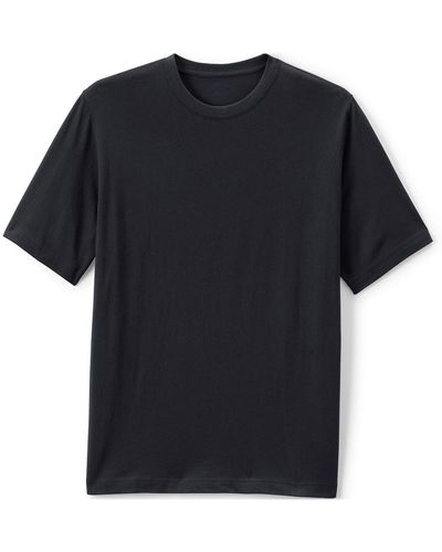 Lands' End School Uniform Short Sleeve Essential T-shirt - Black