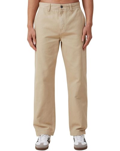 Cotton On Loose Fit Pants - Natural