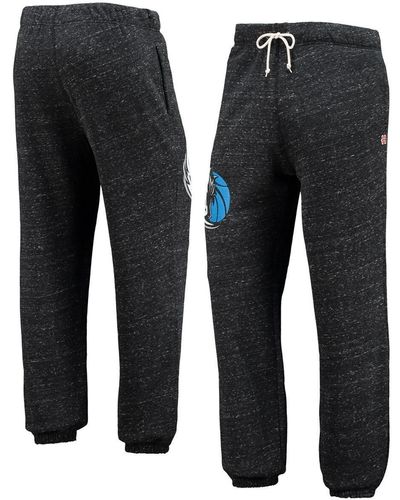 Homage Dallas Mavericks Tri-blend Sweatpants - Black