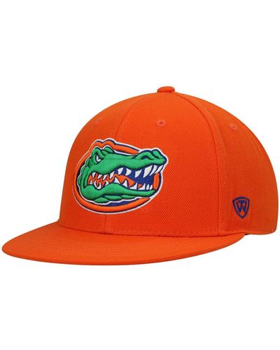 Top Of The World Florida Gators Team Color Fitted Hat - Orange