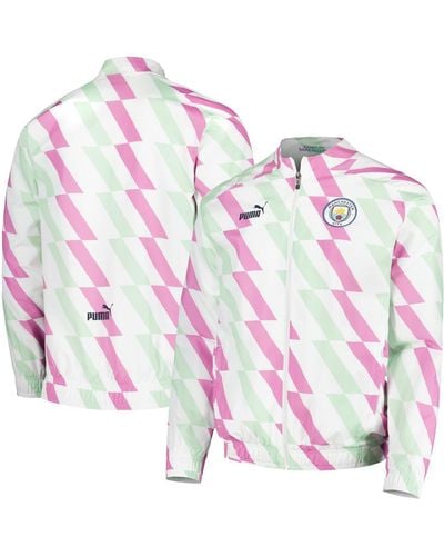 PUMA Manchester City 2022/23 Pre-match Full-zip Jacket - Pink