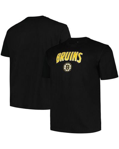 Profile Boston Bruins Big And Tall Arch Over Logo T-shirt - Black