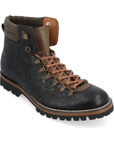 Taft Viking rugged Hiker Style Lace-up Boot - Black