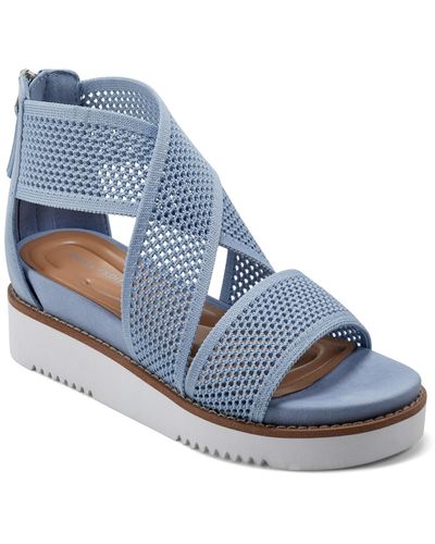 Easy Spirit Wander Round Toe Strappy Casual Sandals - Blue
