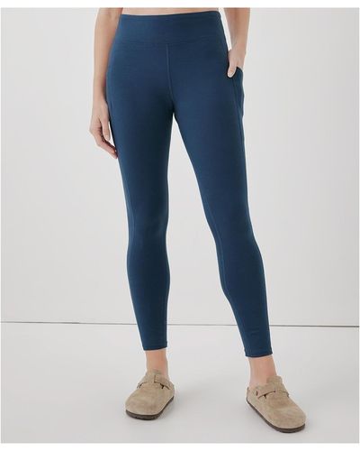 Pact Purefit Pocket legging Made With Cotton - Blue