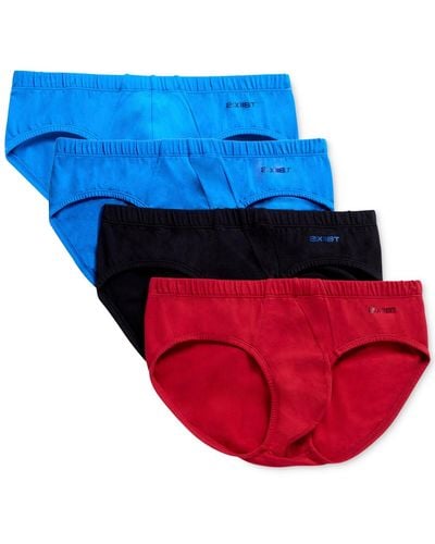 2xist 2(x)ist 4 Pack Stretch Cotton Bikini Briefs - Red