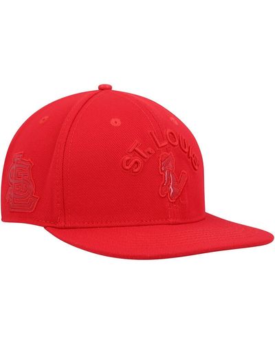 Pro Standard St. Louis Cardinals Triple Snapback Hat - Red