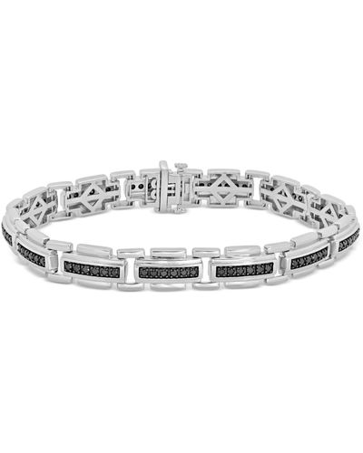 Macy's Black Diamond Link Bracelet (2 Ct T.w. - Metallic