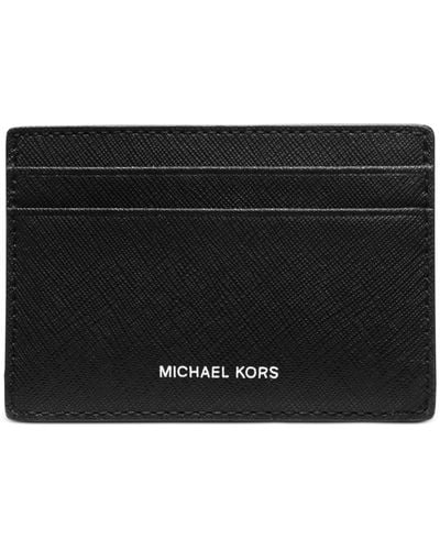 Michael Kors Mason Saffiano Leather Card Case - Black