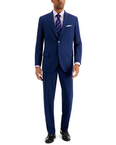 Nautica Modern-fit Bi-stretch Suit - Blue