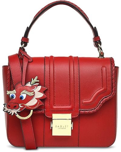 Radley Lunar Year Leather Shopper Bag - Red