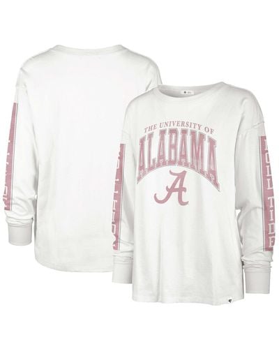 '47 Alabama Crimson Tide Statement Soa 3-hit Long Sleeve T-shirt - White