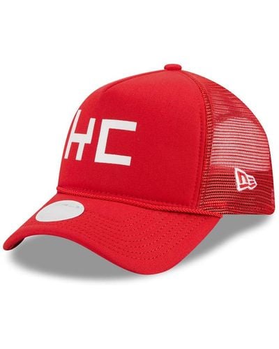 KTZ Kansas City Chiefs Mcgee Trucker 9forty Adjustable Hat - Red