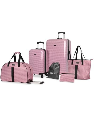 Steve Madden Signature 6-pc. luggage Set - Pink