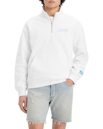 Levi's Half-zip Sweatshirt - White