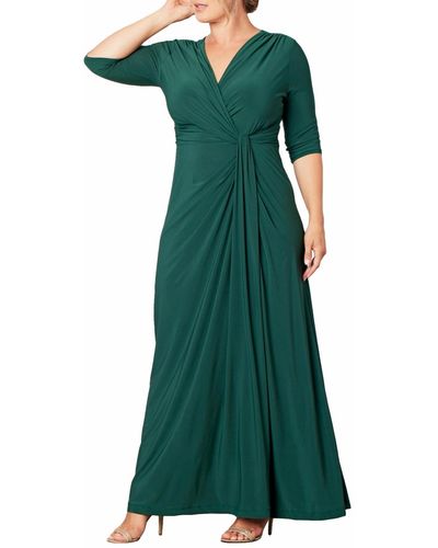 Kiyonna Romanced By Moonlight Gown - Green