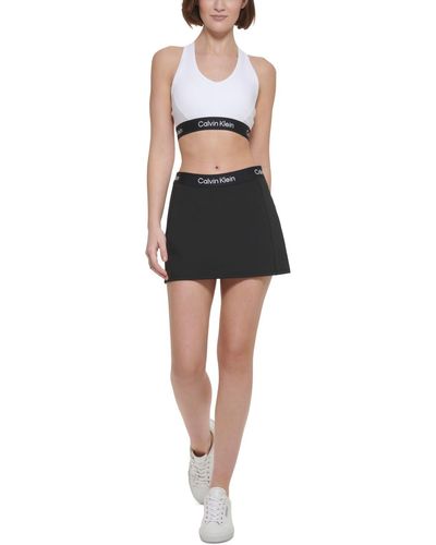 Calvin Klein Performance A-line Logo Skort - Black