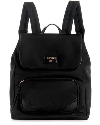 Nine West Winsland Flap Backpack Bag - Black