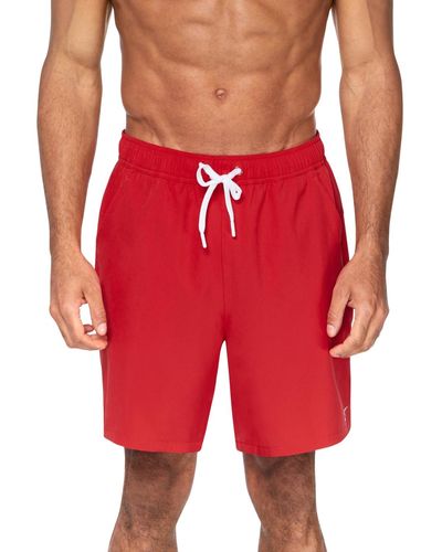 Reebok Quick-dry 7" Core Volley Swim Shorts - Red
