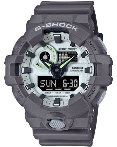 G-Shock Analog Digital Gray Resin Strap Watch 54mm