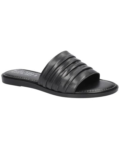 Bella Vita Italy Rya-italy Flat Slide Sandals - Black