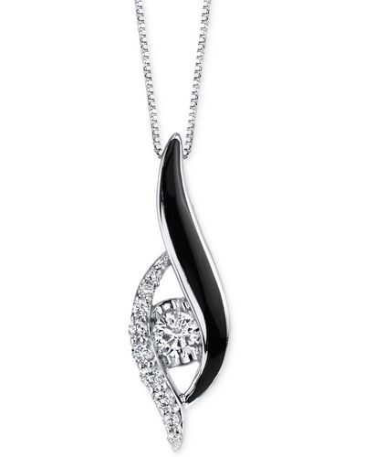 Sirena Jeans Diamond Pendant Necklace (1/3 Ct. T.w. - White