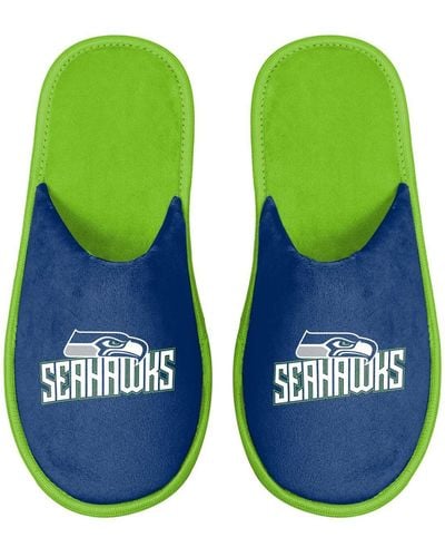 FOCO Seattle Seahawks Scuff Slide Slippers - Blue