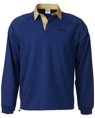 Marmot Mountain Works Long-sleeve Polo Shirt - Blue
