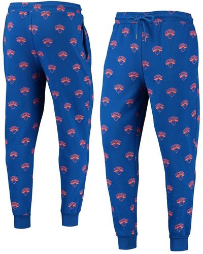 The Wild Collective New York Knicks Allover Logo jogger Pants - Blue