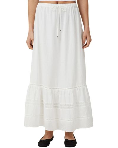 Cotton On Rylee Lace Maxi Skirt - White