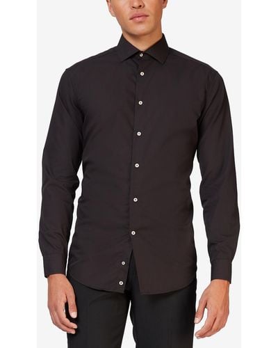 Opposuits Solid Color Shirt - Black