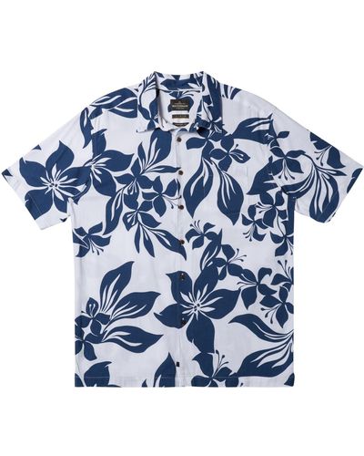 Quiksilver Big Island Short Sleeve Shirt - Blue