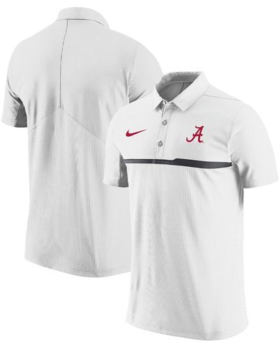 Nike Alabama Crimson Tide Coaches Performance Polo Shirt - White