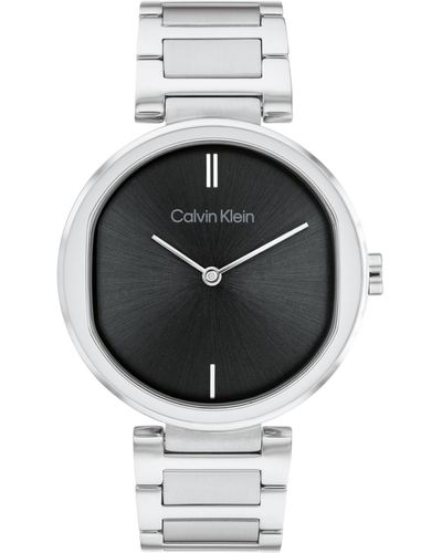 Calvin Klein 2-hand Silver-tone Bracelet Watch 36mm - Gray
