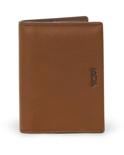 Tumi Nassau L-fold Leather Wallet - Brown