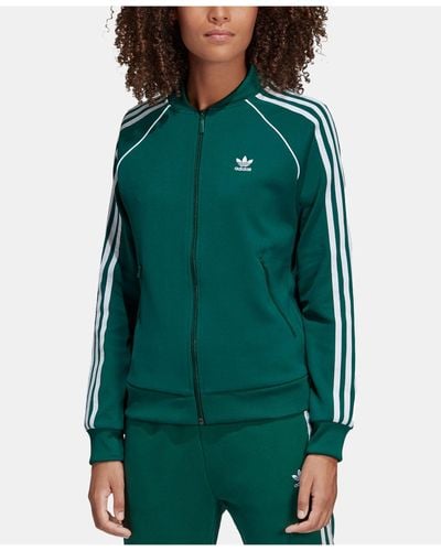 adidas Sst Collegiate Green Womens Track Jacket