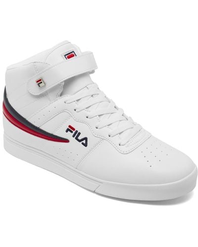 Fila Vulc 13 Mid Plus Casual Sneakers From Finish Line - White