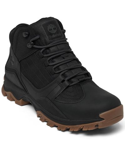 Timberland Mt. Maddsen Mid Waterproof Hiking Boots From Finish Line - Black