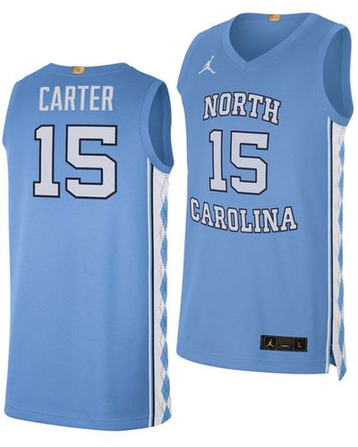 Nike Vince Carter North Carolina Tar Heels Limited Basketball Player Jersey - Blue