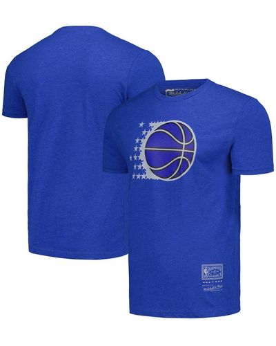 Mitchell & Ness And Orlando Magic Hardwood Classics Mvp Throwback Logo T-shirt - Blue