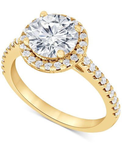 Badgley Mischka Certified Lab Grown Diamond Halo Engagement Ring (2-1/2 Ct. T.w. - Metallic