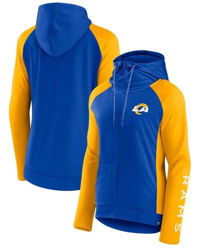 Women's Fanatics Branded Heathered Gray St. Louis Blues Heritage Pullover  Hoodie