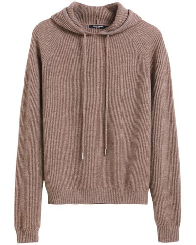 Bellemere New York Bellemere Everyday Merino-cashmere Pullover Sweater - Brown